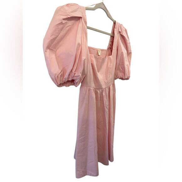 NWTG Anthropologie Maeve Puff-Sleeve Square Neck Mini Dress Size Medium - Picture 5 of 10